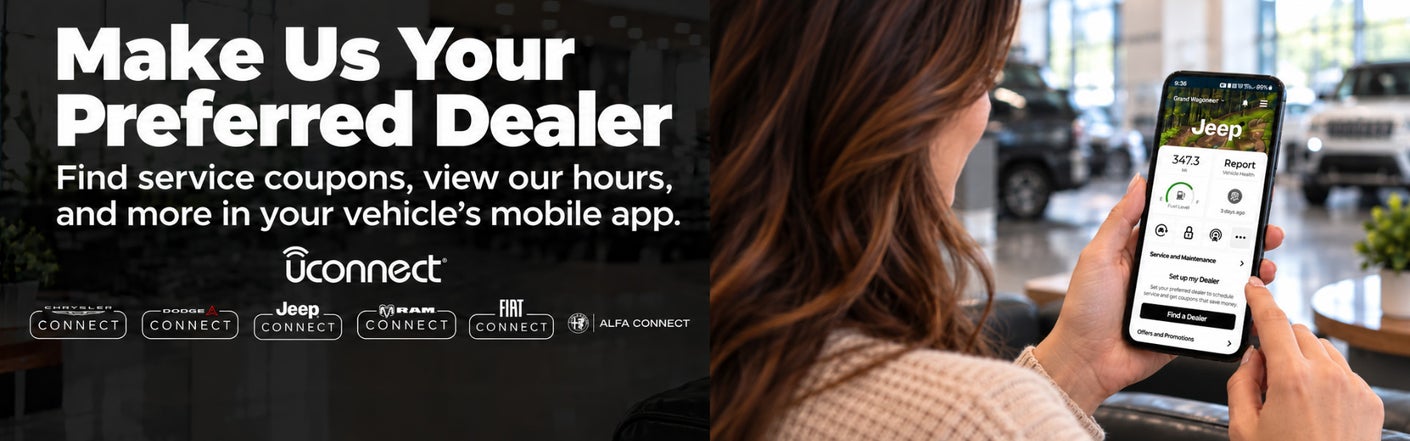 uconnect® make us your preferred dealer | West Knoxville Chrysler Dodge Jeep Ram in Knoxville TN