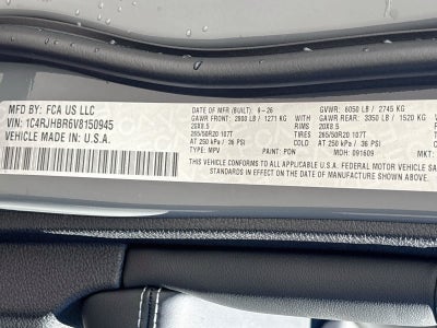 2027 Jeep Grand Cherokee GRAND CHEROKEE LIMITED RESERVE 4X4