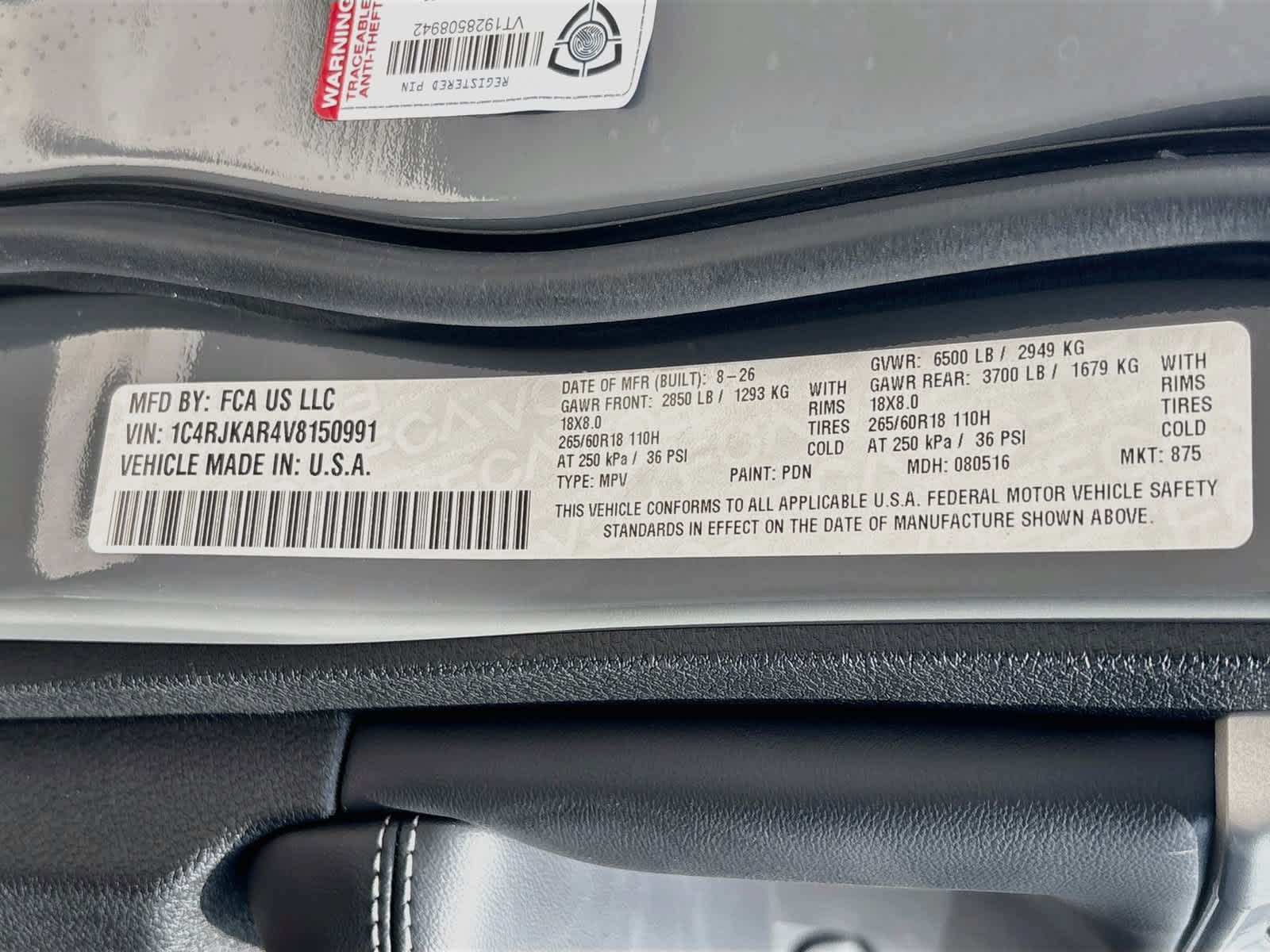 2027 Jeep Grand Cherokee GRAND CHEROKEE L LAREDO ALTITUDE 4X4