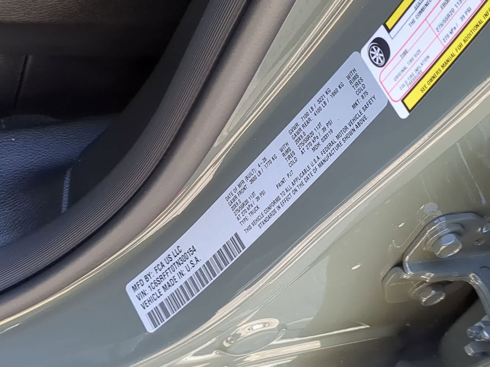 2026 RAM 1500 RAM 1500 BIG HORN CREW CAB 4X4 5'7' BOX