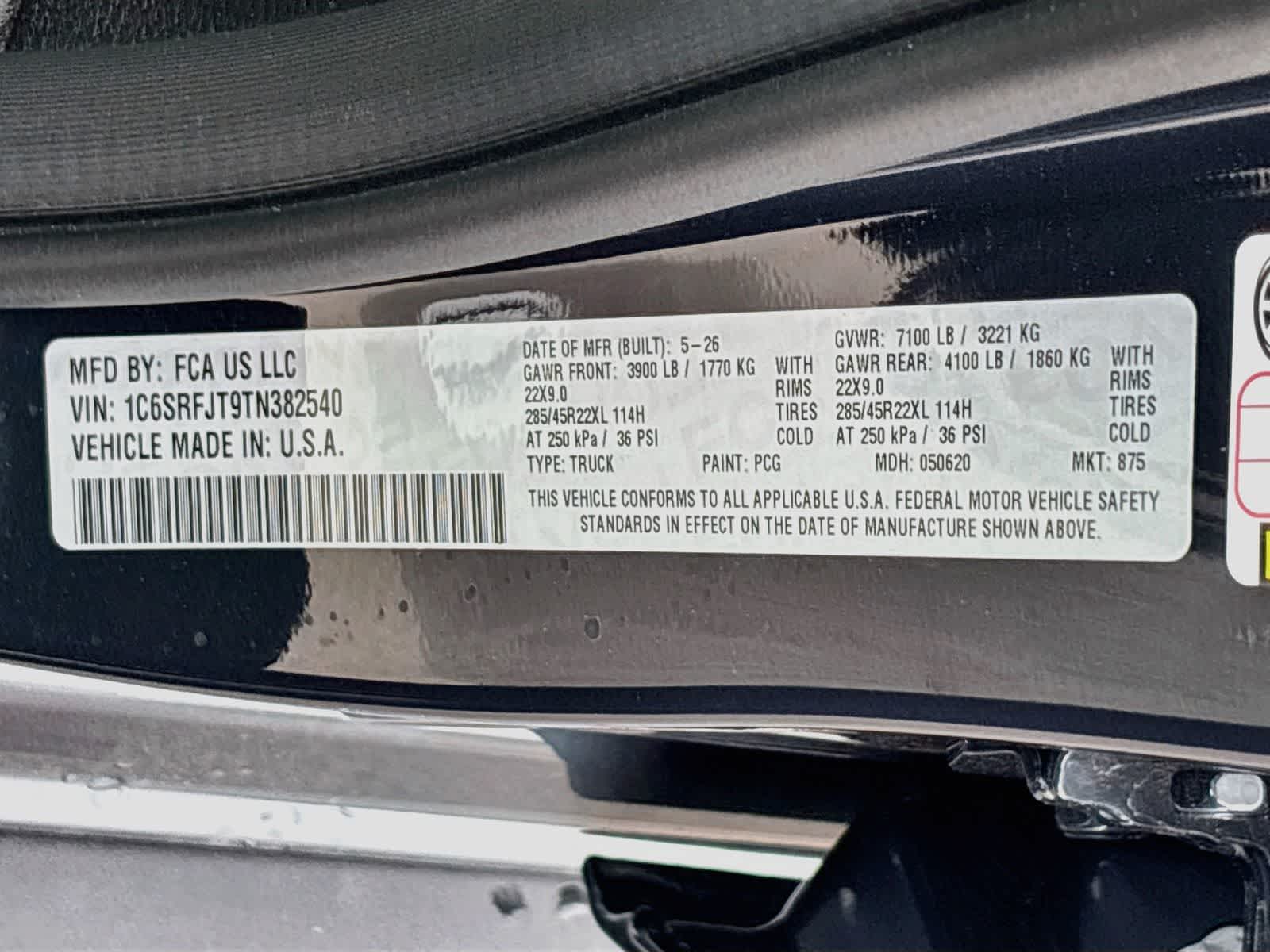 2026 RAM 1500 RAM 1500 LARAMIE CREW CAB 4X4 5'7' BOX
