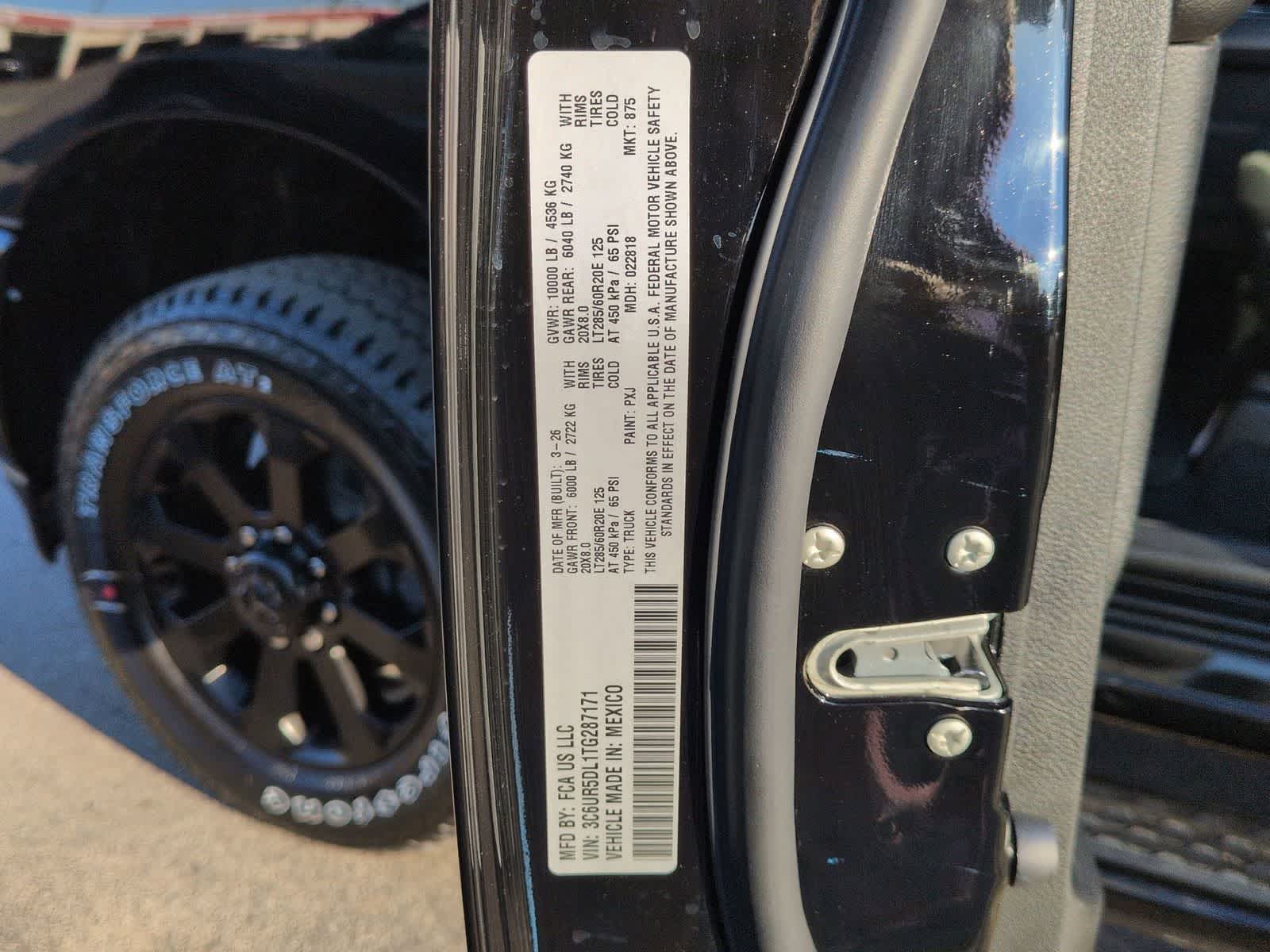 2026 RAM 2500 RAM 2500 BIG HORN CREW CAB 4X4 6'4' BOX