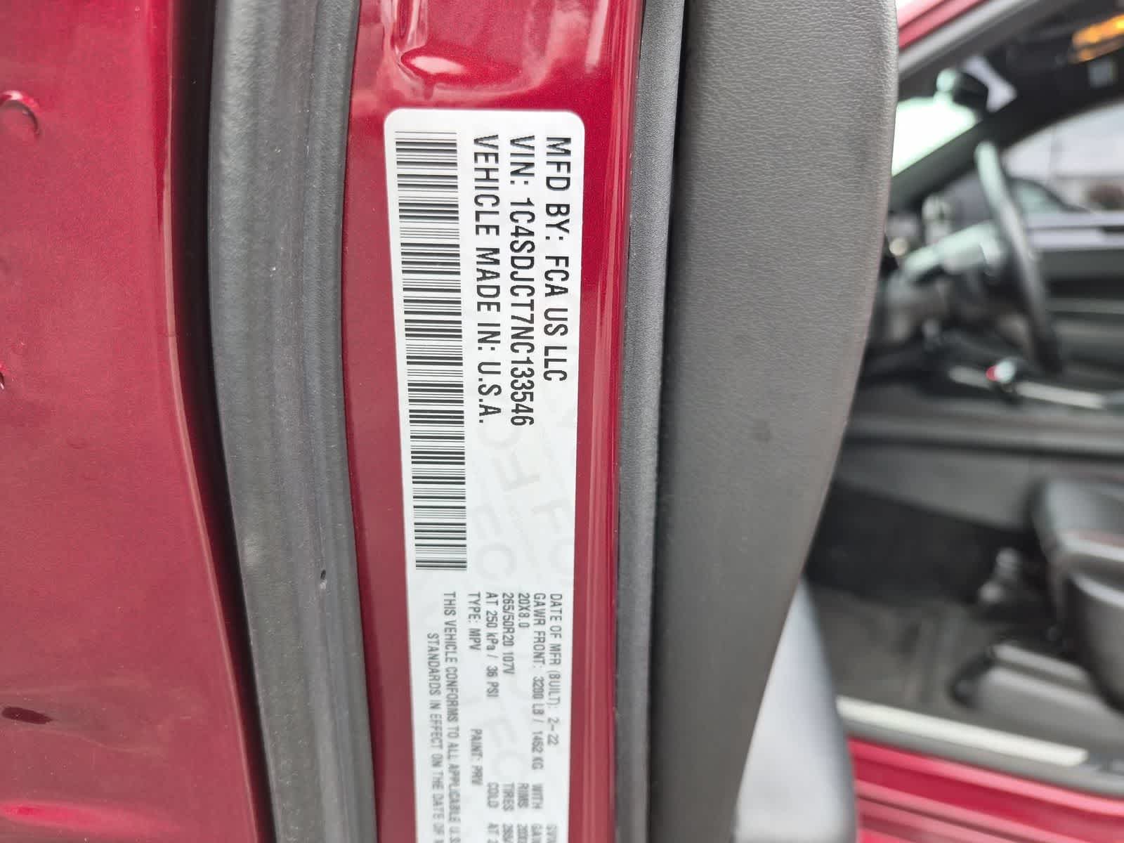 2022 Dodge Durango R/T Plus