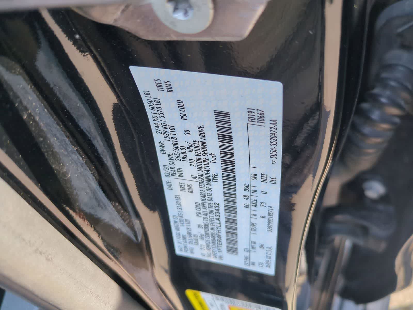 2020 Ford Ranger LARIAT