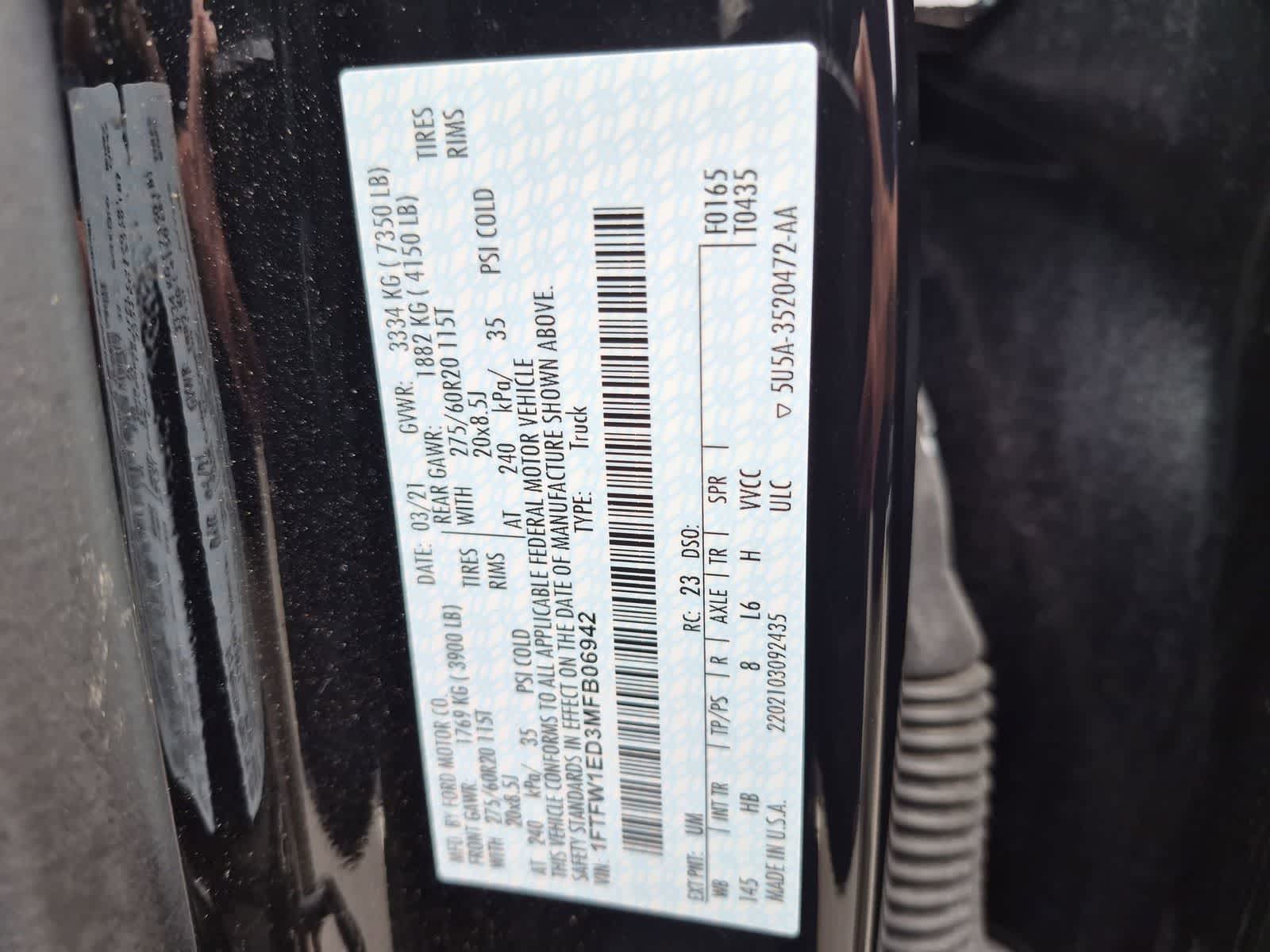 2021 Ford F-150 LARIAT