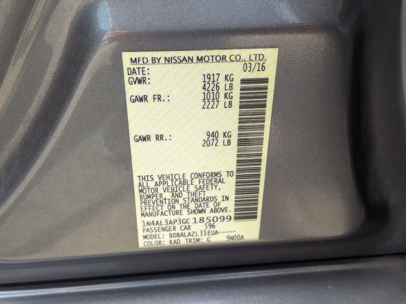 2016 Nissan Altima 2.5