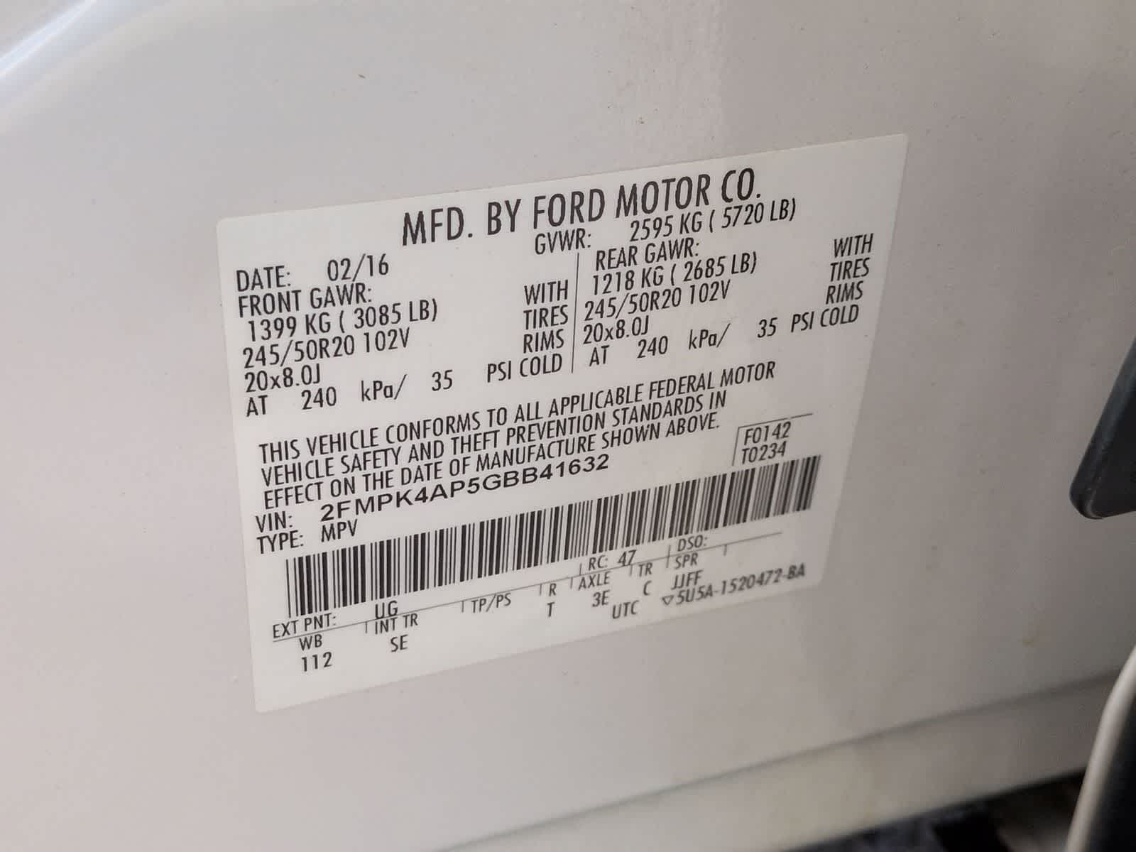 2016 Ford Edge Sport