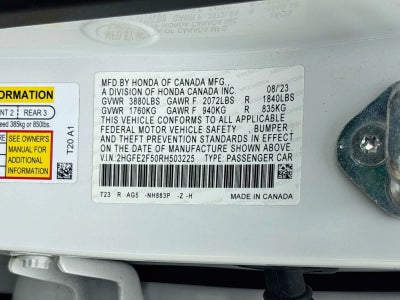 2024 Honda Civic Sport