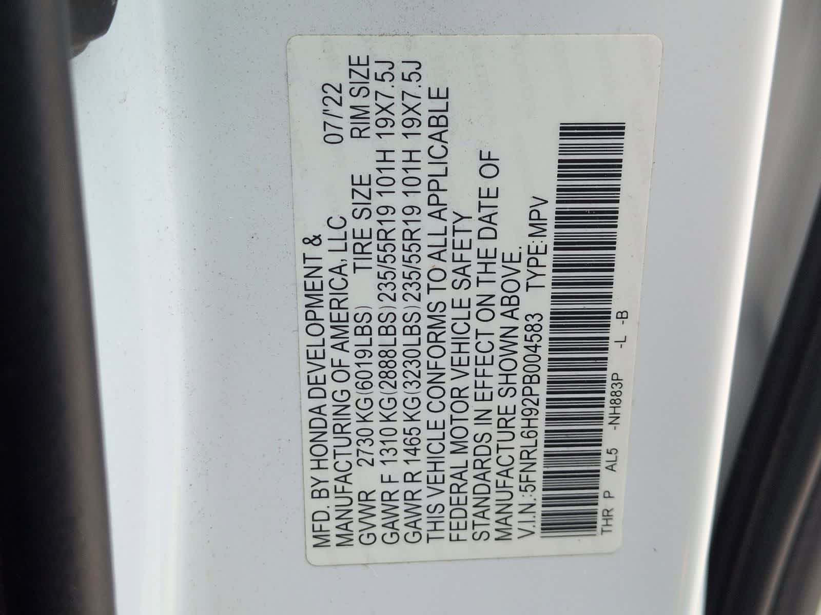 2023 Honda Odyssey Elite