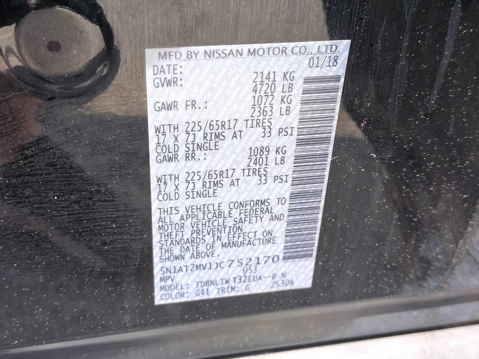 2018 Nissan Rogue SV