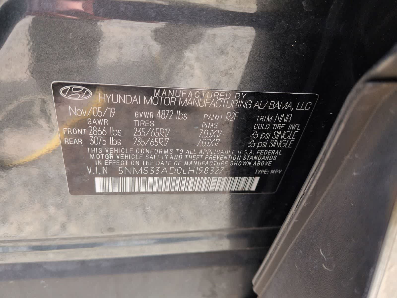 2020 Hyundai Santa Fe SEL