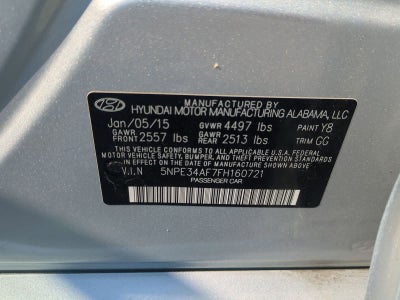 2015 Hyundai Sonata 2.4L Limited