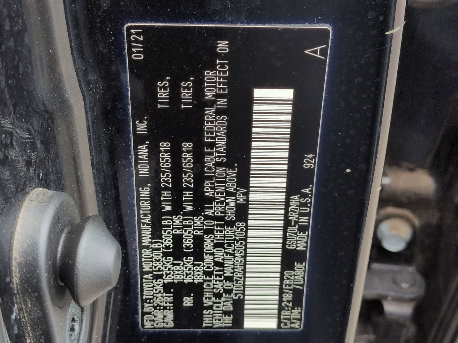 2021 Toyota Highlander XLE