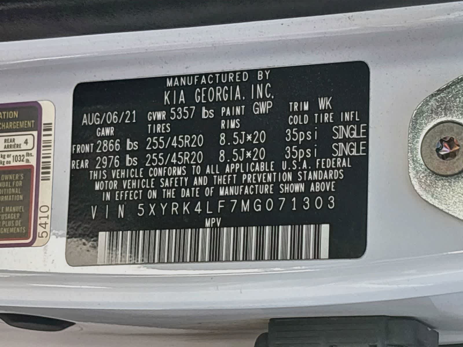 2021 Kia Sorento SX