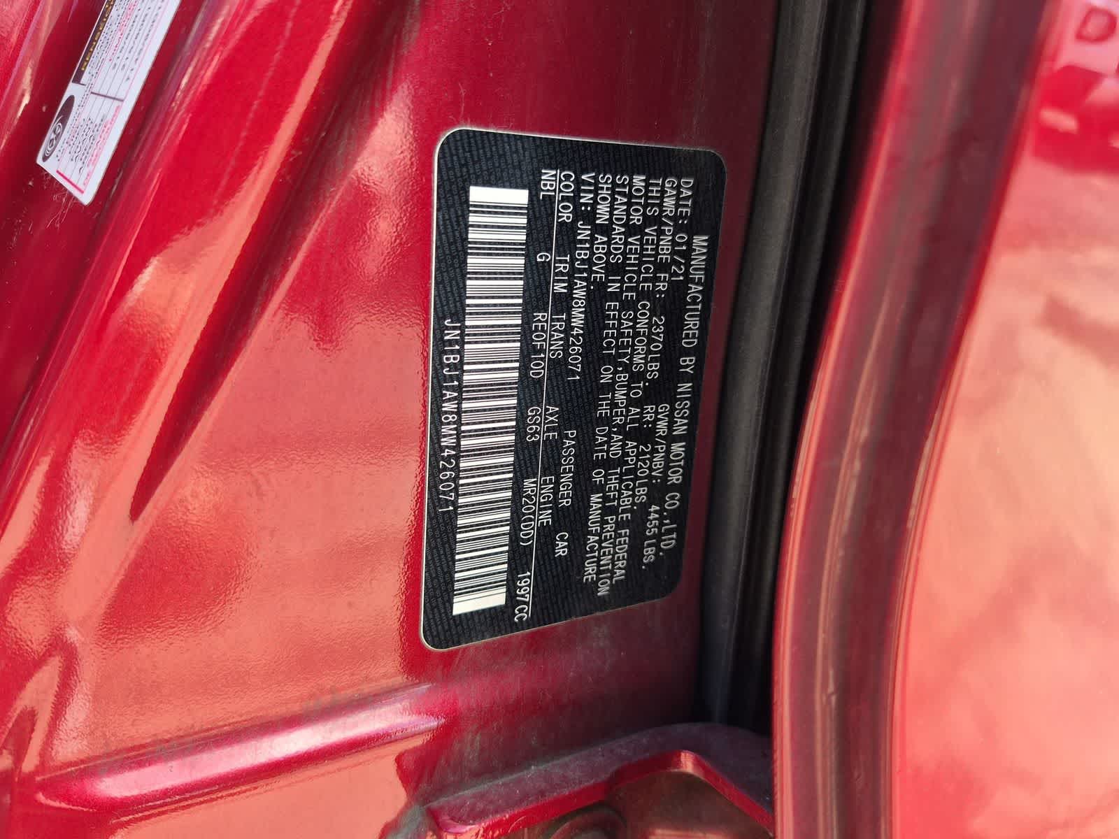 2021 Nissan Rogue Sport S