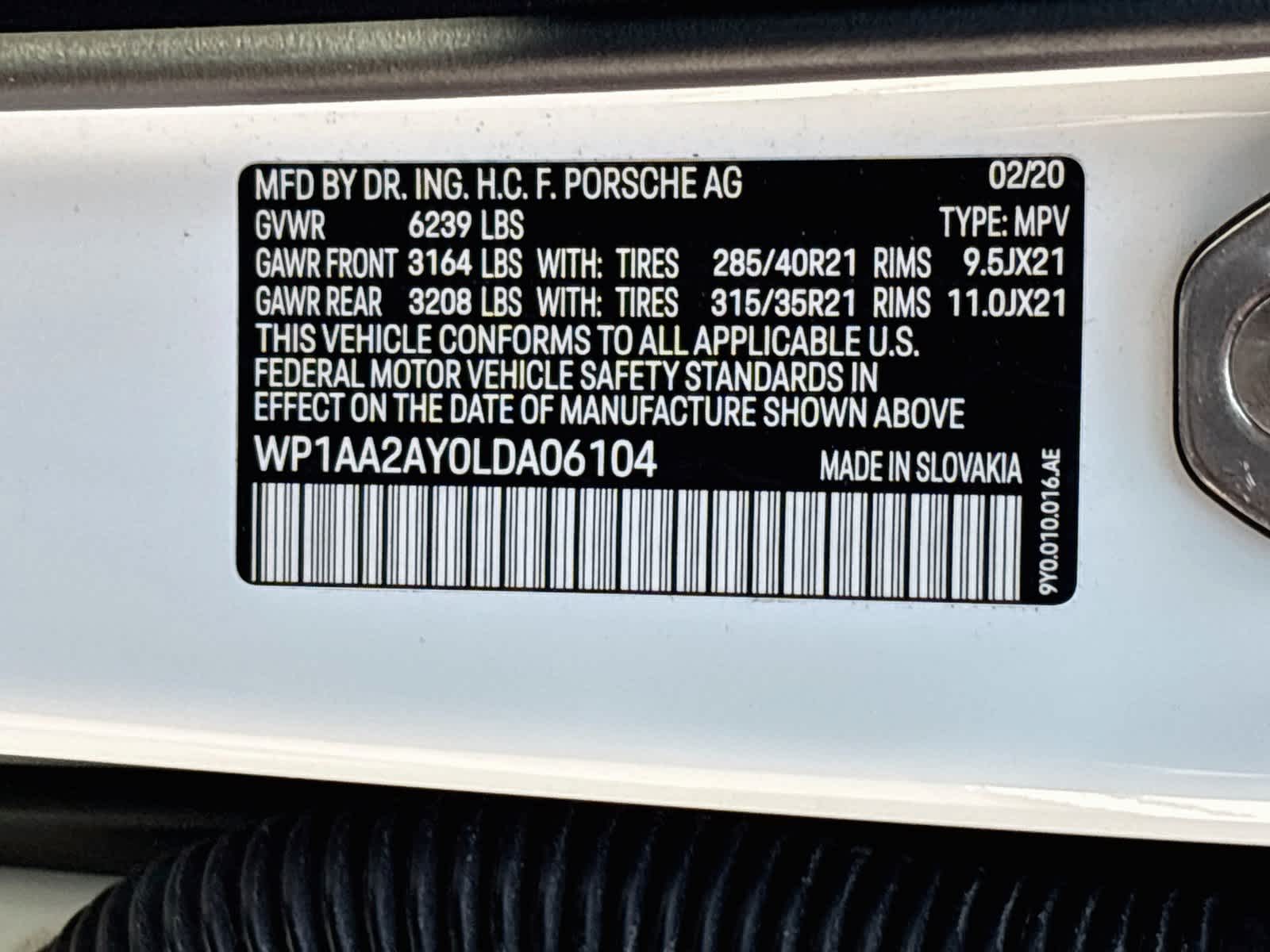 2020 Porsche Cayenne AWD