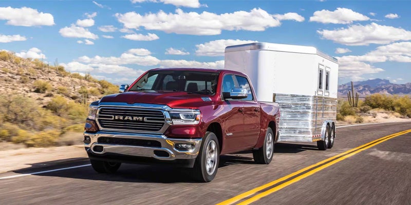 2024 ram red with trailer