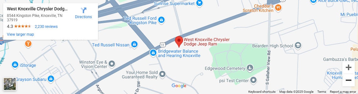 Google Map of West Knoxville CDJR